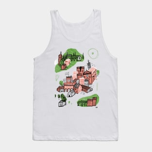 Italian town Illustration for Shirts and Wall Decor Tank Top